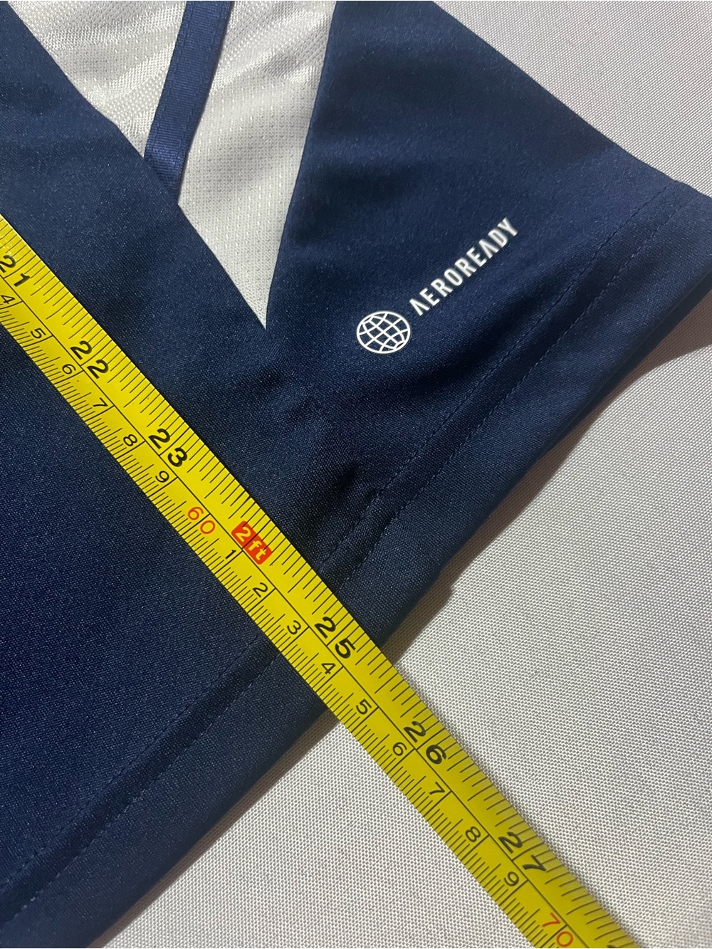 adidas Navy Athletic Women’s Small  Training Soccer Short Sleeve VNeck Pullover - Picture 5 of 8
